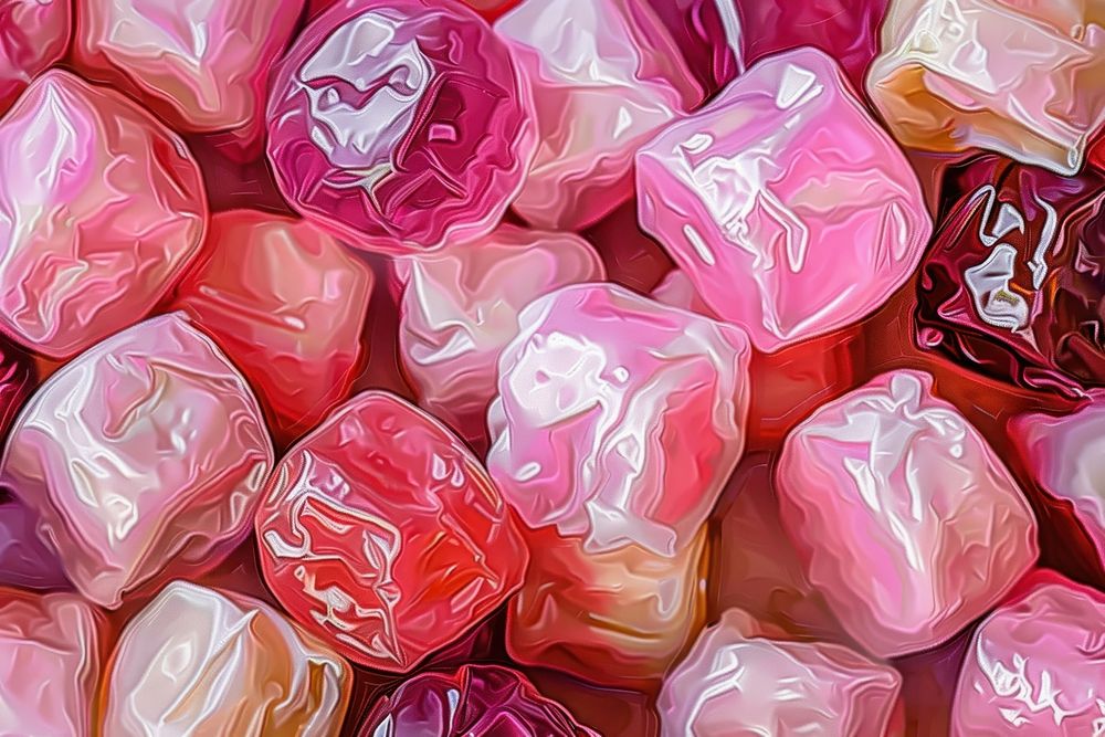 Close up on pale candy confectionery backgrounds petal.