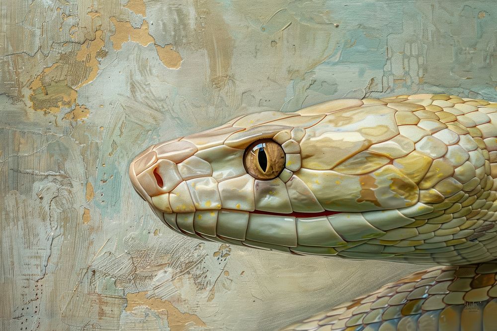 Snake backgrounds painting reptile.