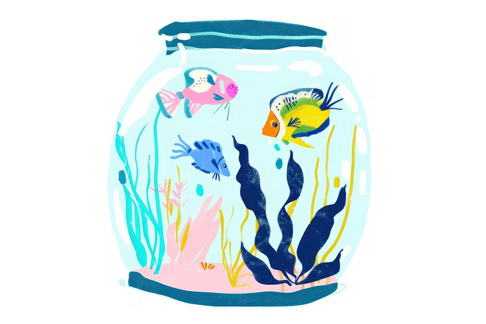 Aquarium animal fish jar.