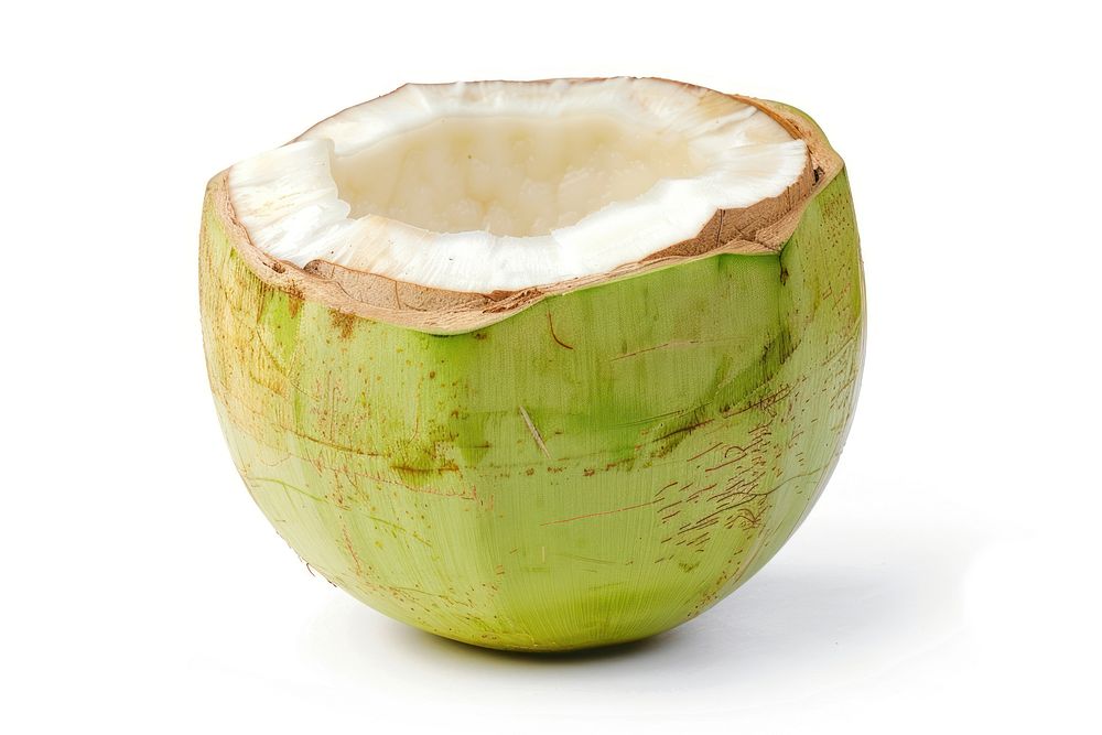 Green coconut fruit plant food.
