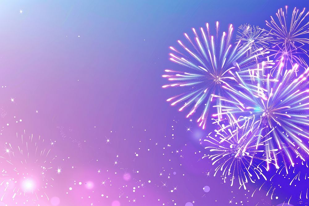 Fireworks border on top of solid background backgrounds outdoors purple.