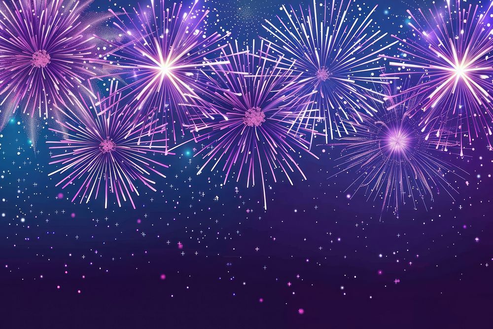 Fireworks top border on solid background backgrounds outdoors nature.