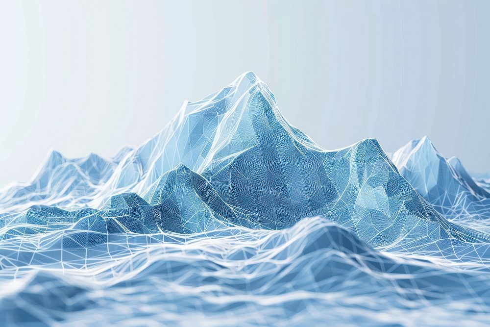 Abstract background with snow mountain backgrounds technology iceberg.