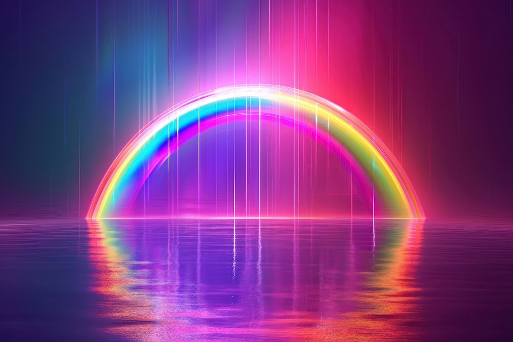 Abstract background with rainbow neon backgrounds purple.