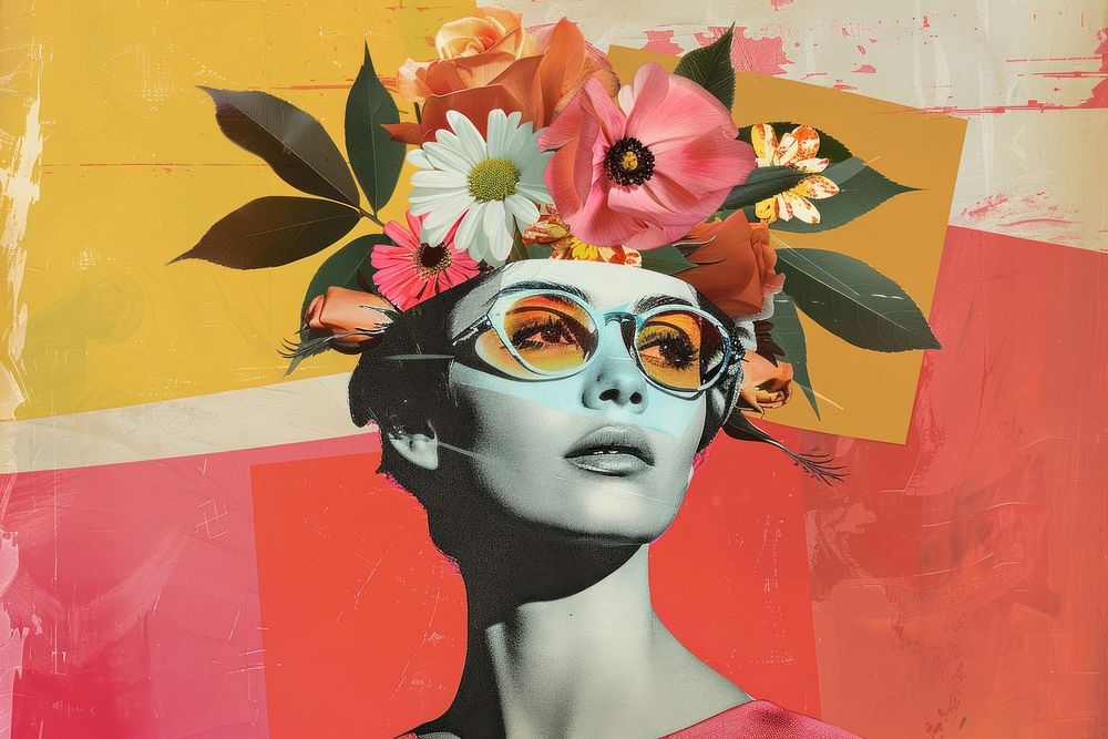 Retro collage woman art painting | Free Photo Illustration - rawpixel