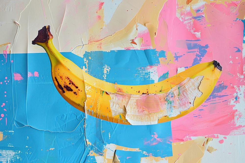 Banana art creativity painting.