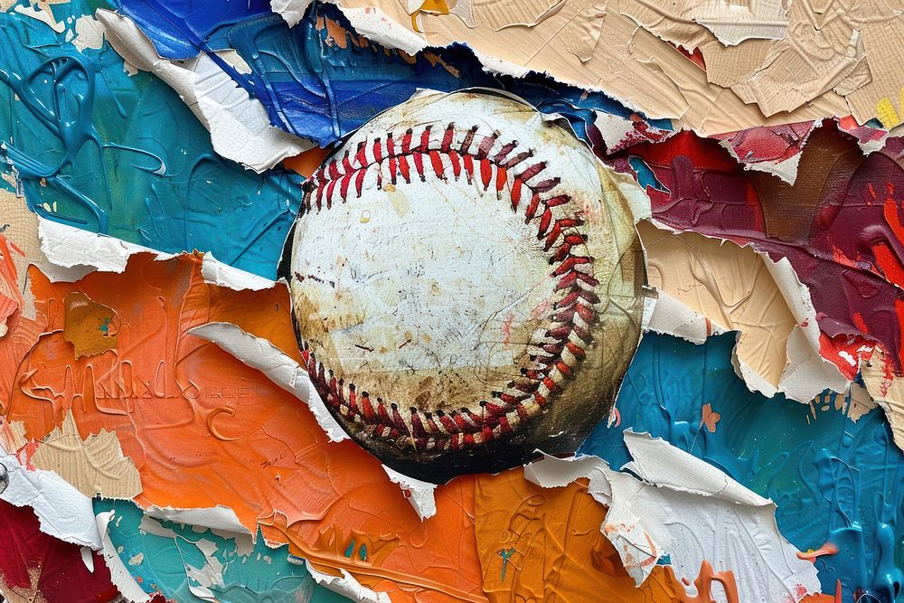 Baseball sports text art.