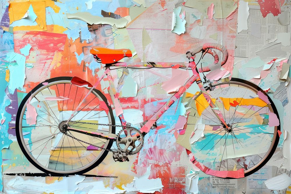 Bicycle art painting vehicle.