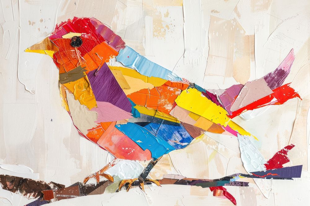 Bird art painting animal.