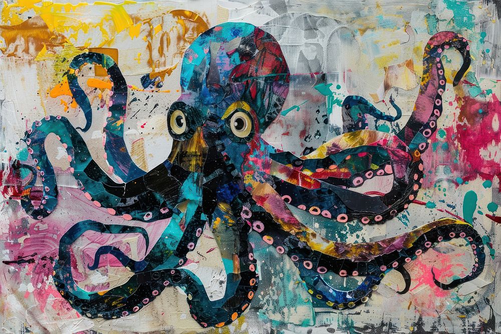 Octopus art painting octopus.