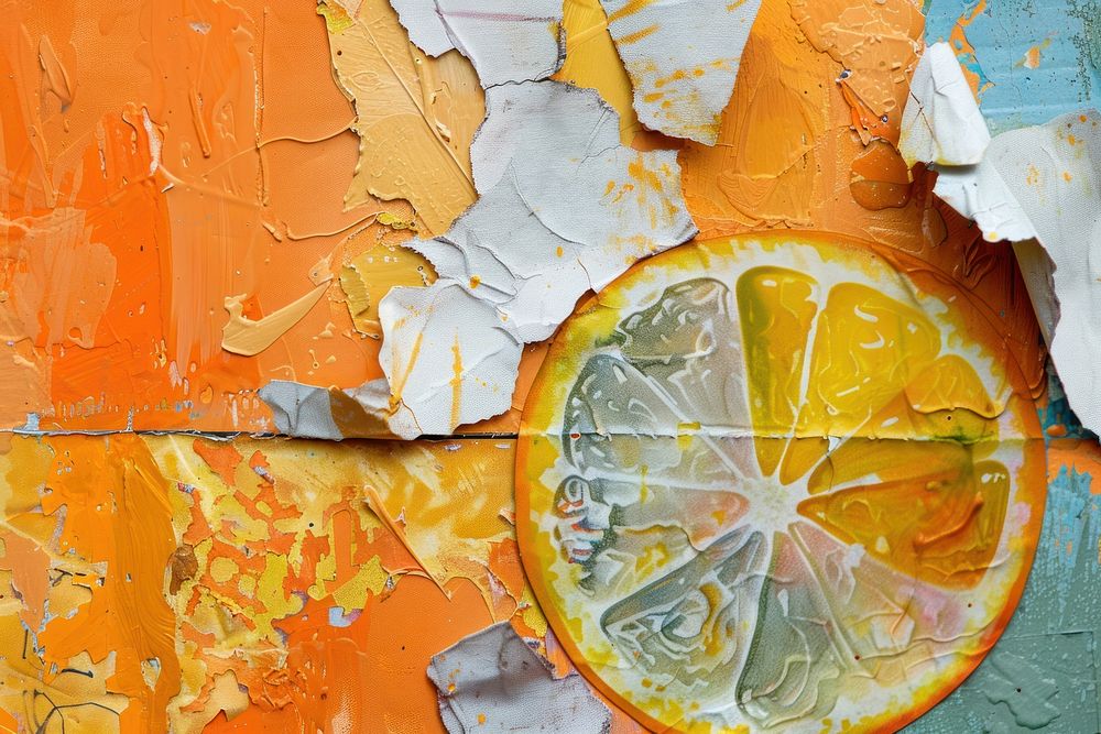 Orange lemon art fruit food.