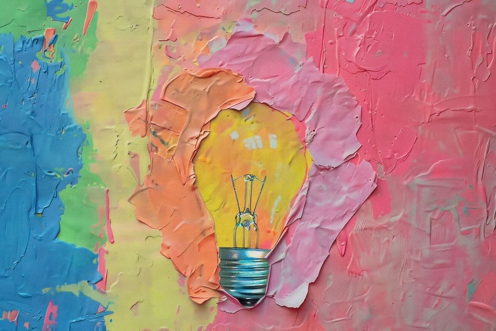 Light bulb lightbulb art abstract.