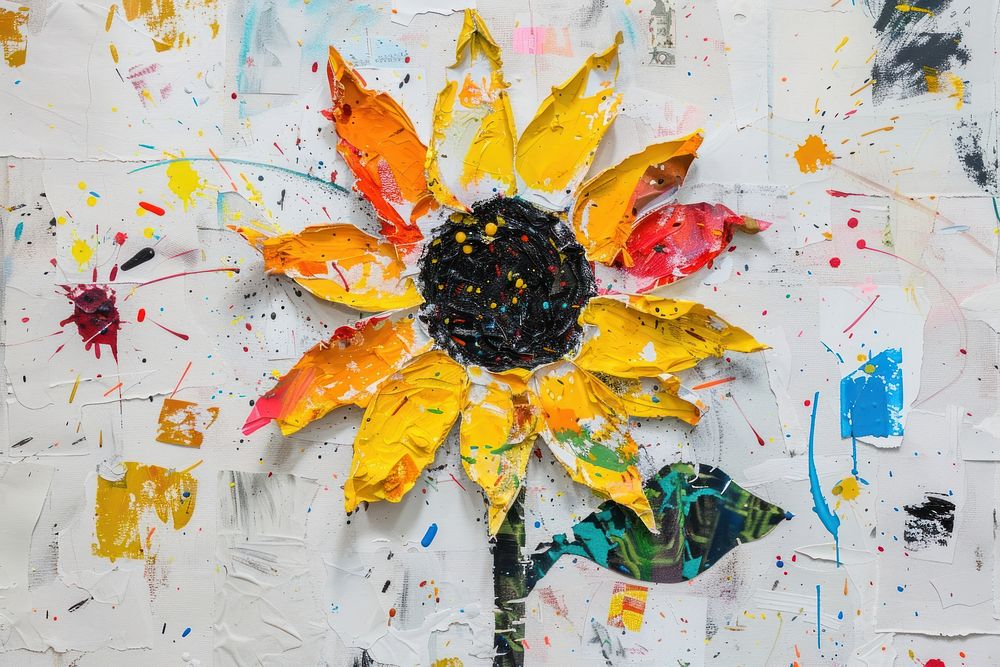 Sunflower art inflorescence backgrounds.