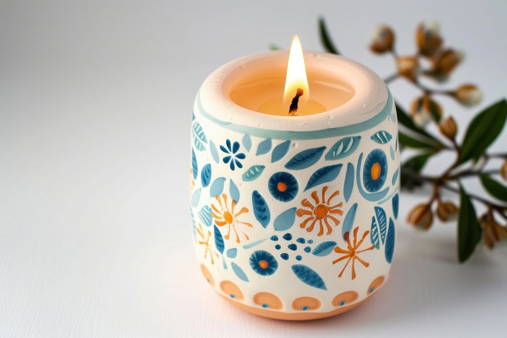 Candle decoration porcelain flowerpot.