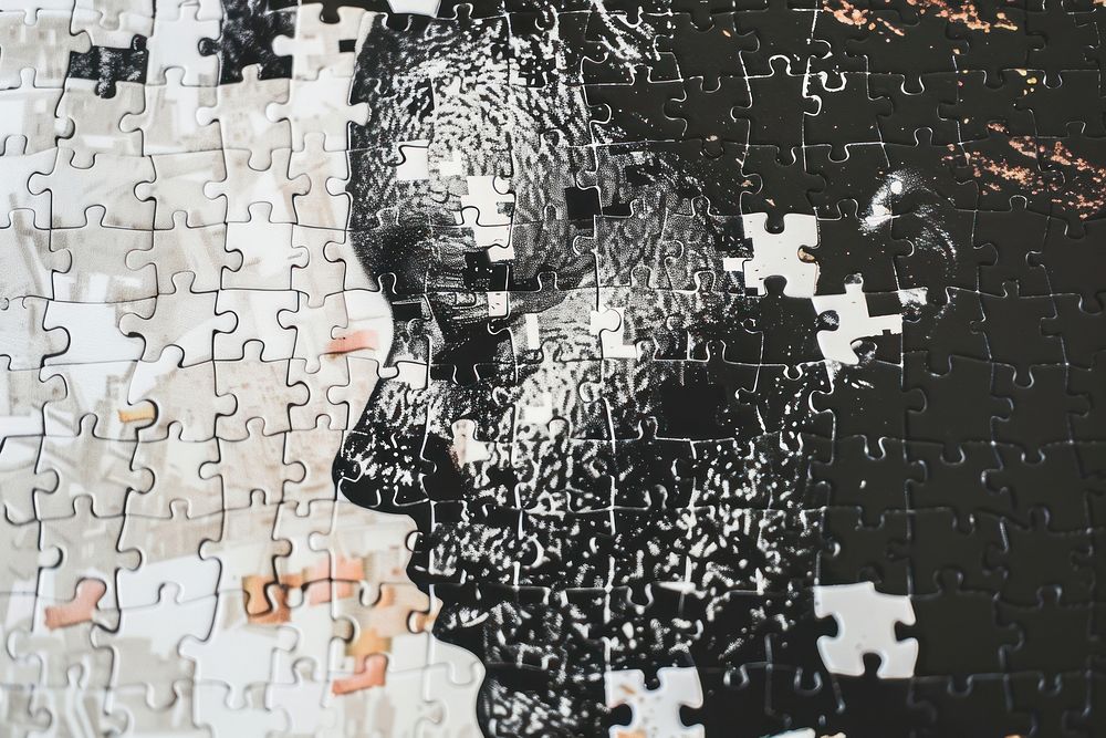 Jigsaw art backgrounds craft.