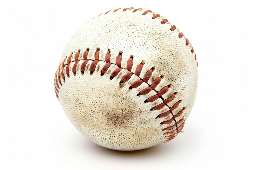Baseball sports white background softball.
