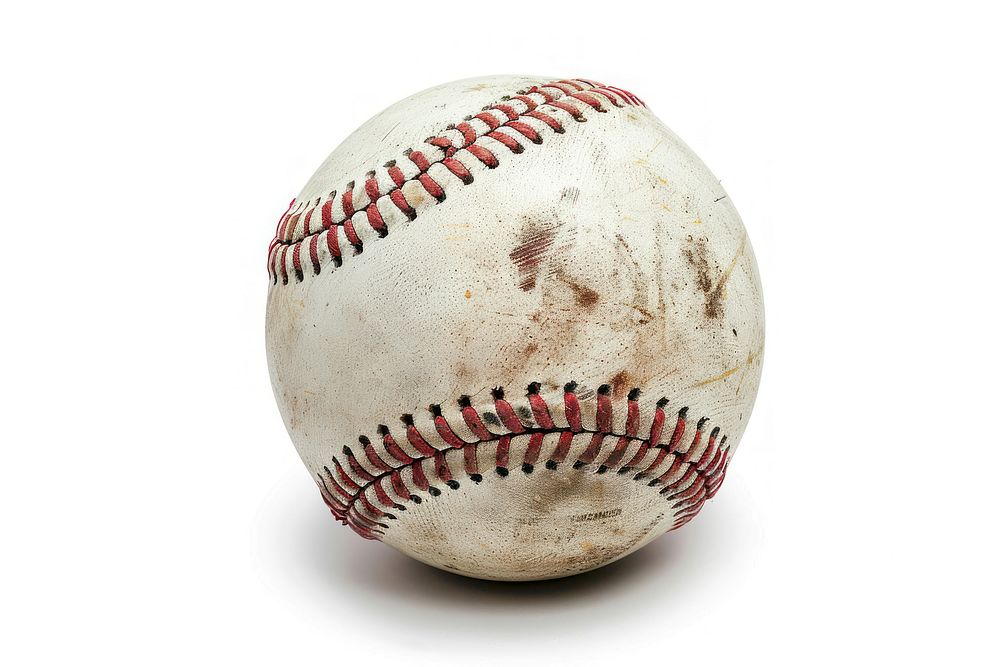 Baseball sports white background softball.