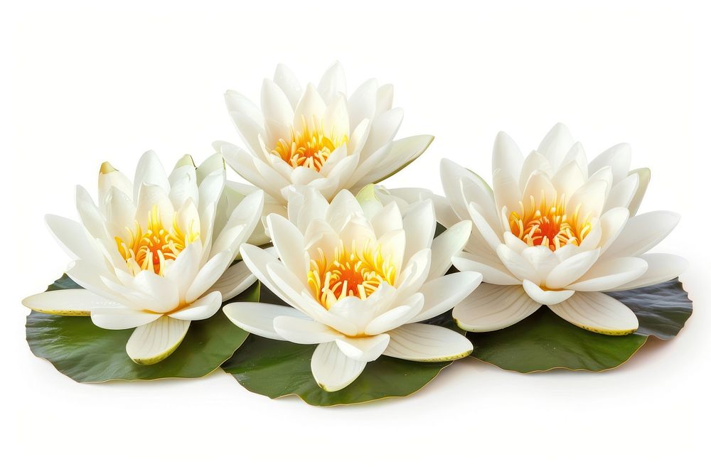 White lotus flower petal plant.
