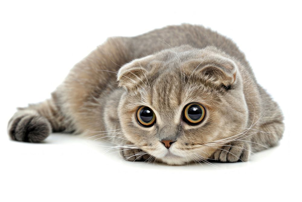 Threaten baby scottish fold cat animal mammal kitten.