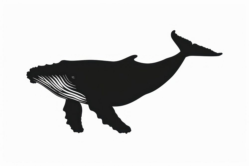 Whale silhouette kangaroo stencil wallaby.
