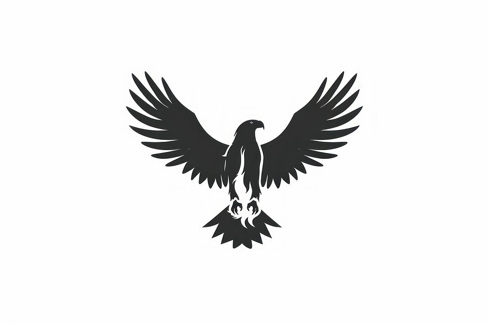 Eagle silhouette clip art vulture animal flying.