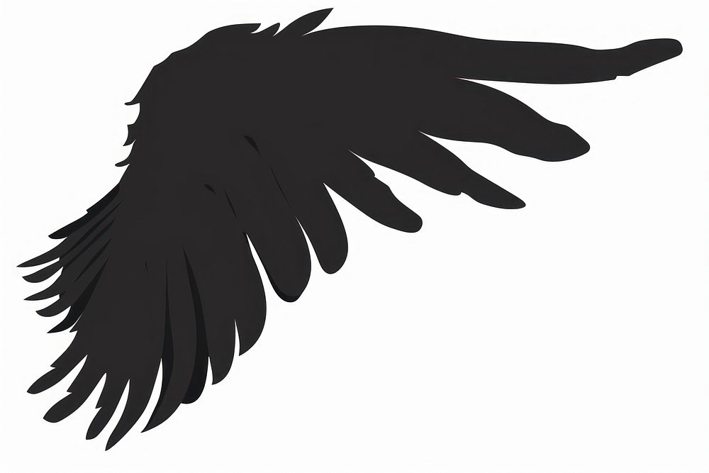 Angel wing silhouette clip art blackbird agelaius animal.