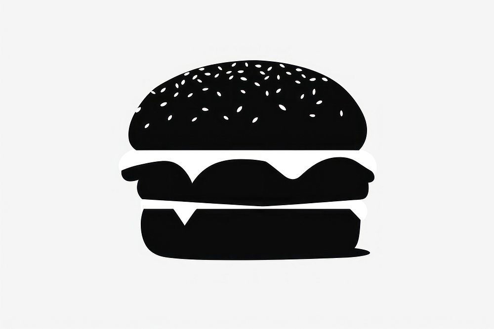 Burger silhouette clip art burger clothing stencil.