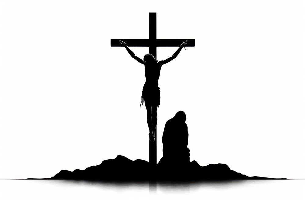 Crucific silhouette clip art crucifix symbol cross.