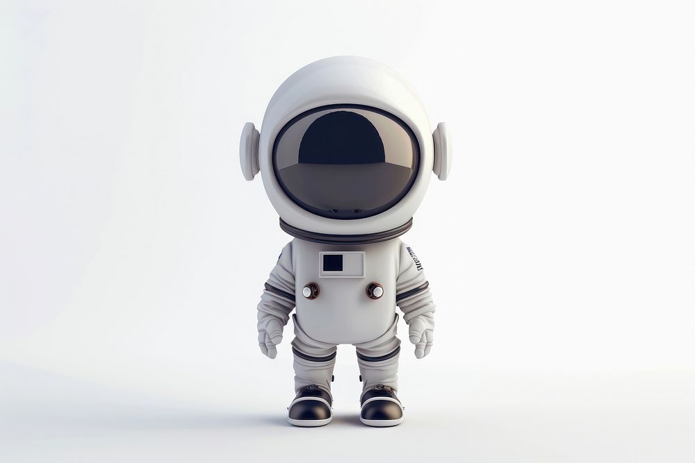 Astronaut robot technology futuristic.