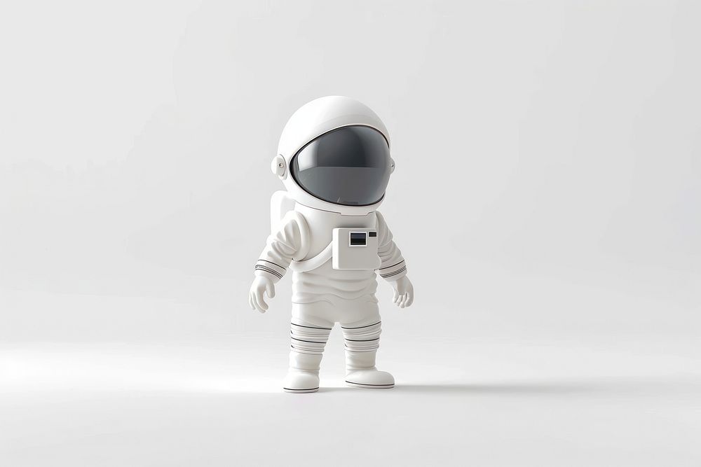 Astronaut helmet white toy.