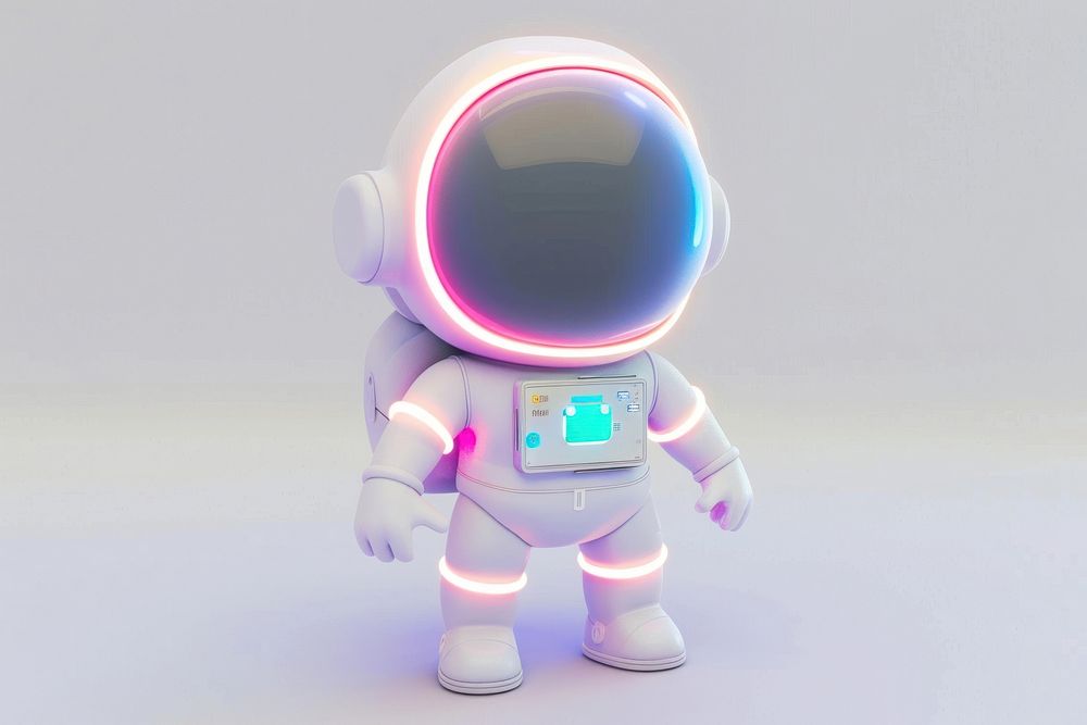 Astronaut glowing outfit robot toy electronics.
