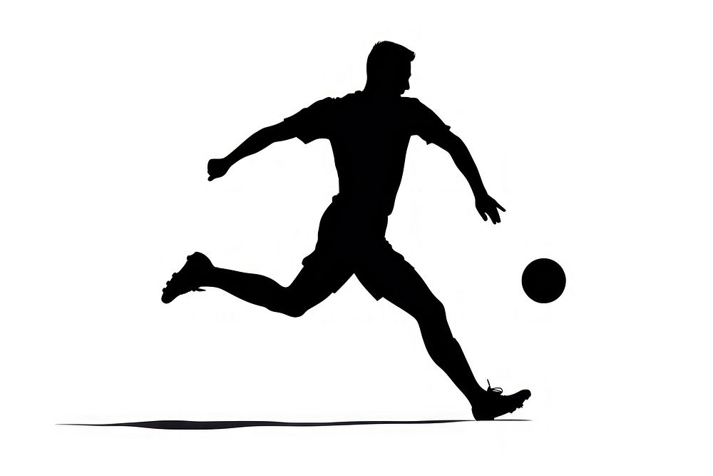 Football silhouette clothing footwear handball.
