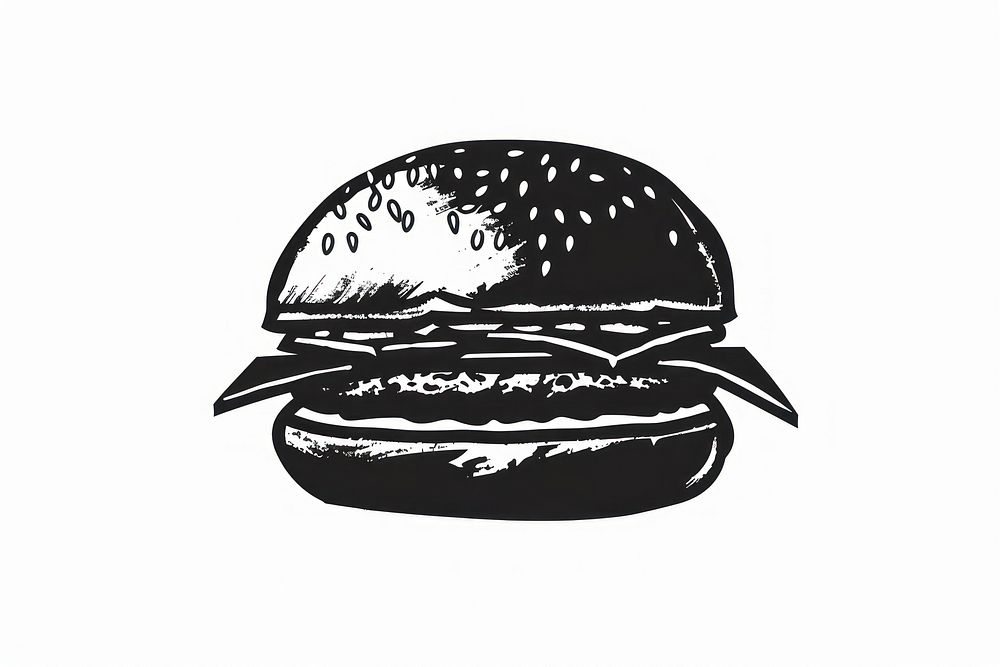 Hamburger silhouette clip art clothing stencil apparel.
