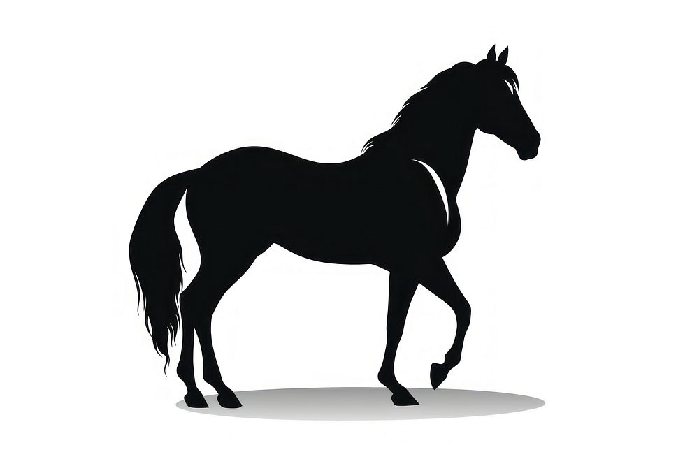 Horse silhouette animal mammal.