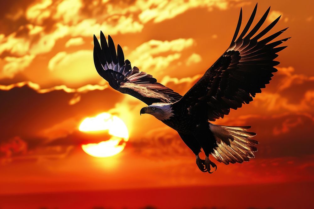 Bald head eagle flying outdoors | Premium Photo - rawpixel