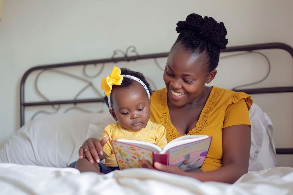 Reading a book happy publication person.