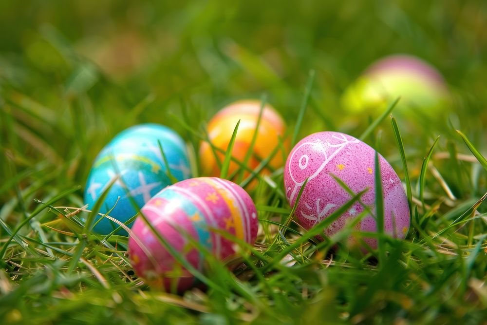 Easter egg hunt cricket produce sports.