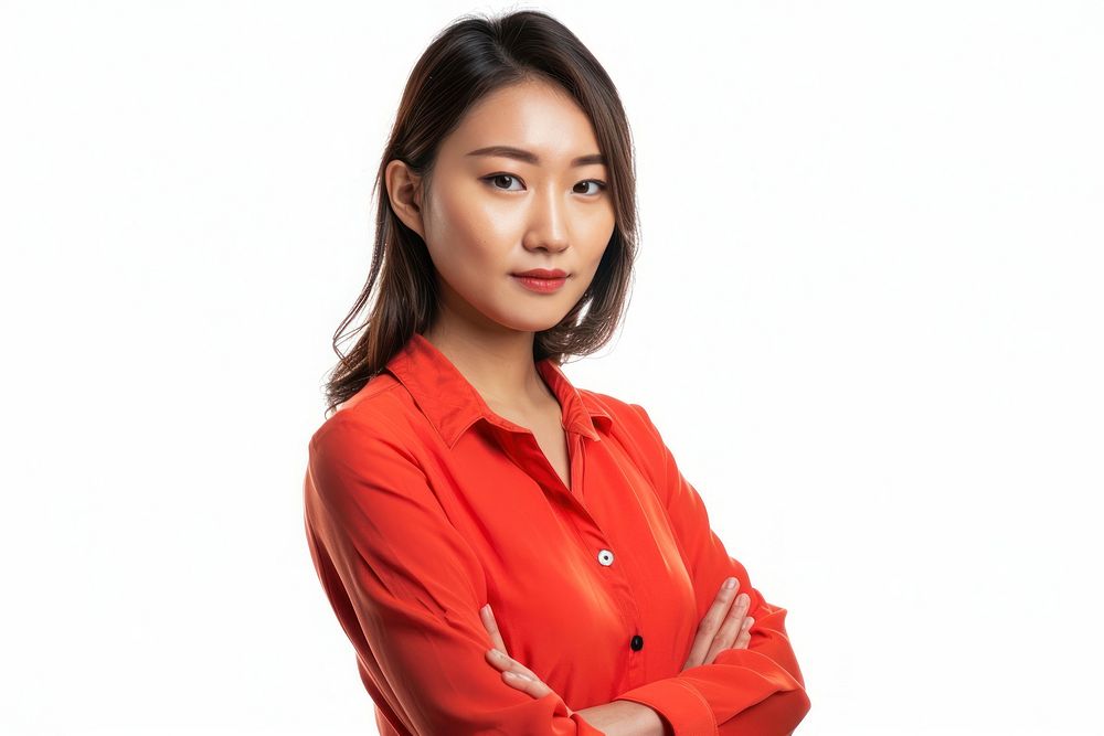 Asian businesswoman portrait blouse adult.