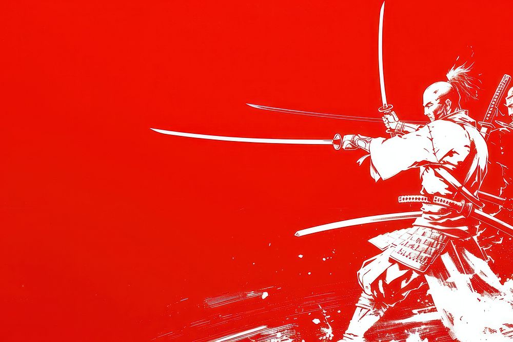 Samurai scene weaponry person sword.