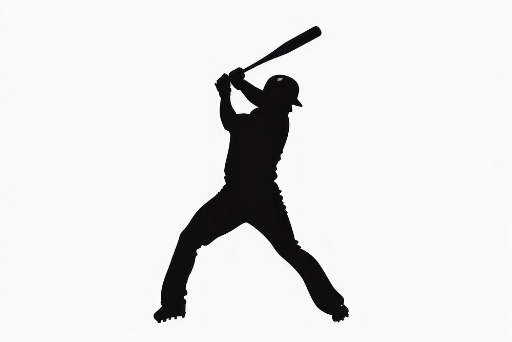 Baseball icon silhouette clip art softball people person.