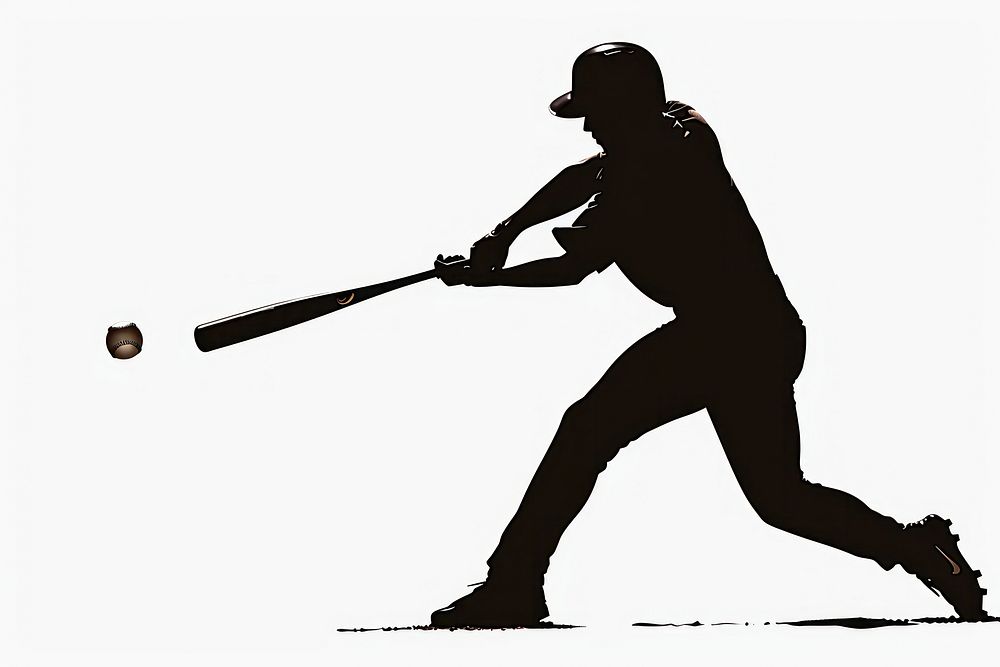 Baseball silhouette clip art ballplayer softball clothing.