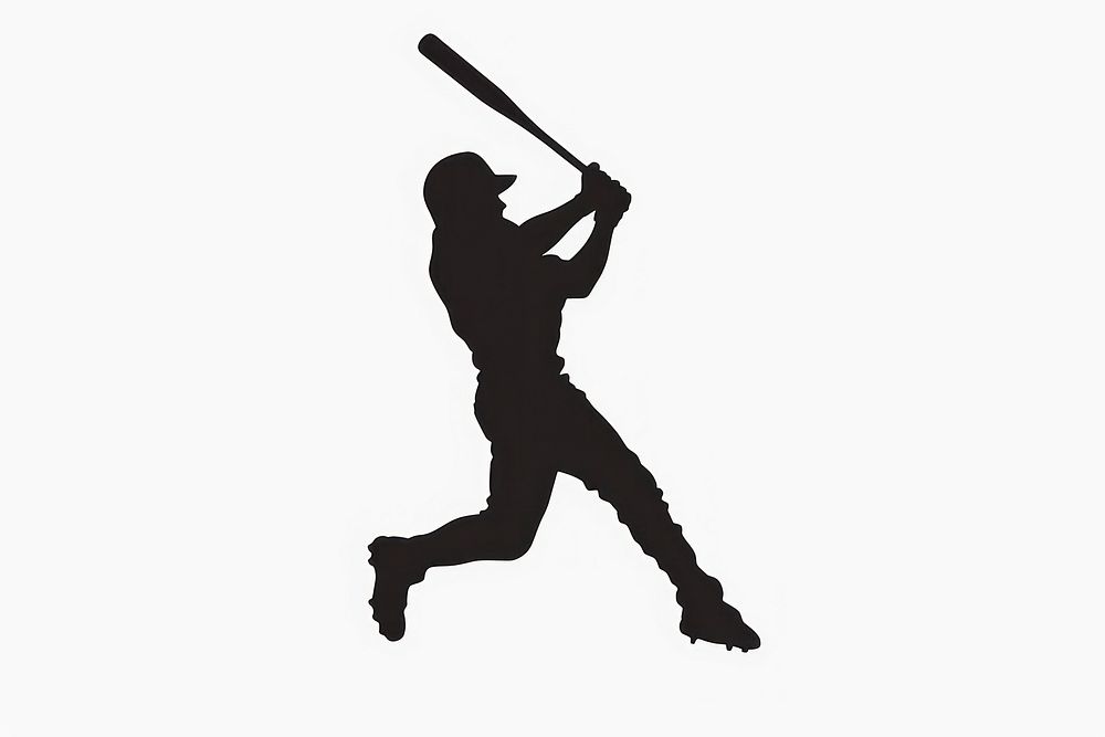 Baseball silhouette clip art softball weaponry people.