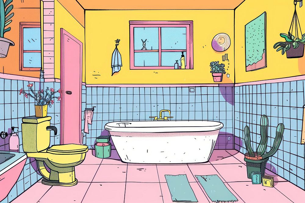 Bathroom bathing bathtub indoors.