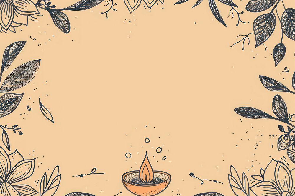 Diwali illustrated graphics pattern.