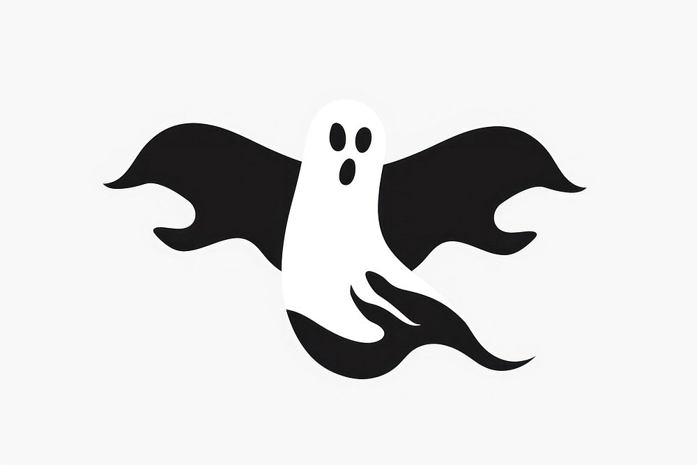 Ghost icon silhouette clip art stencil animal shark.