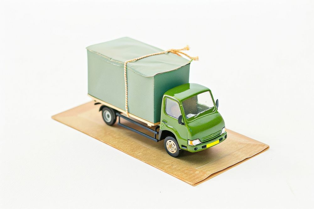 Delivery transportation plywood vehicle.