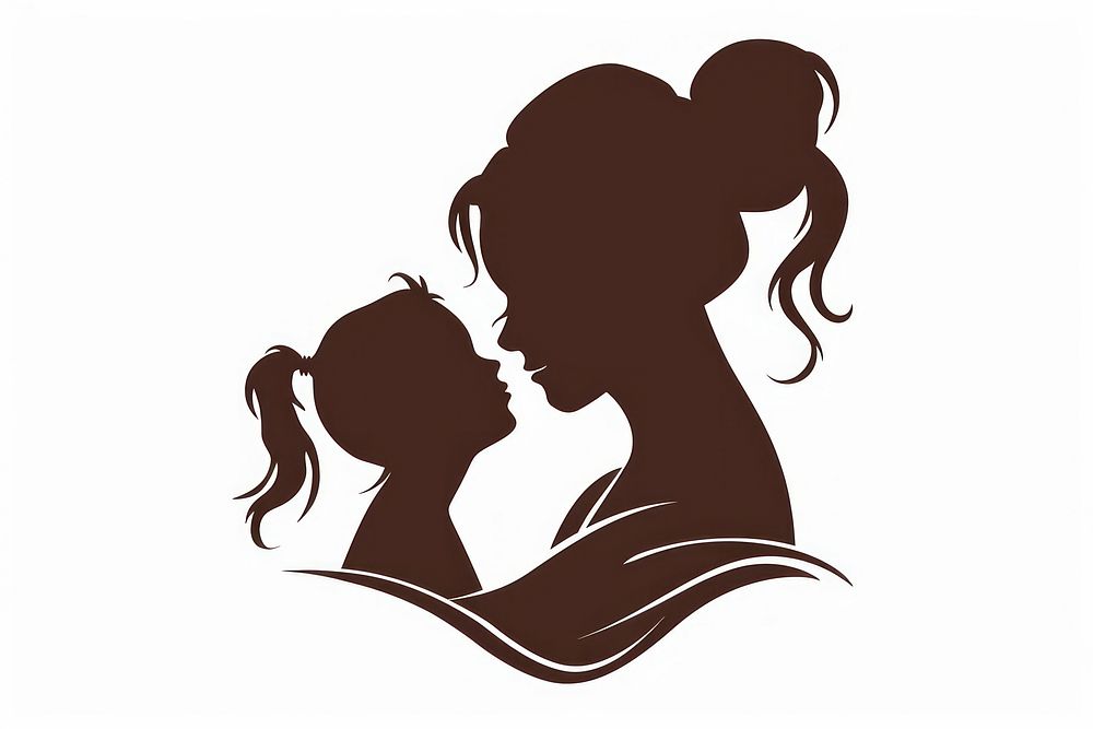 Mother silhouette clip art stencil female person.