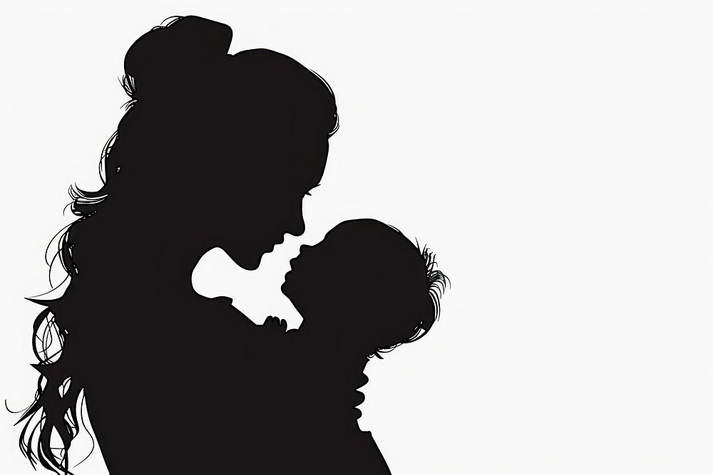 Mother silhouette clip art female person adult.