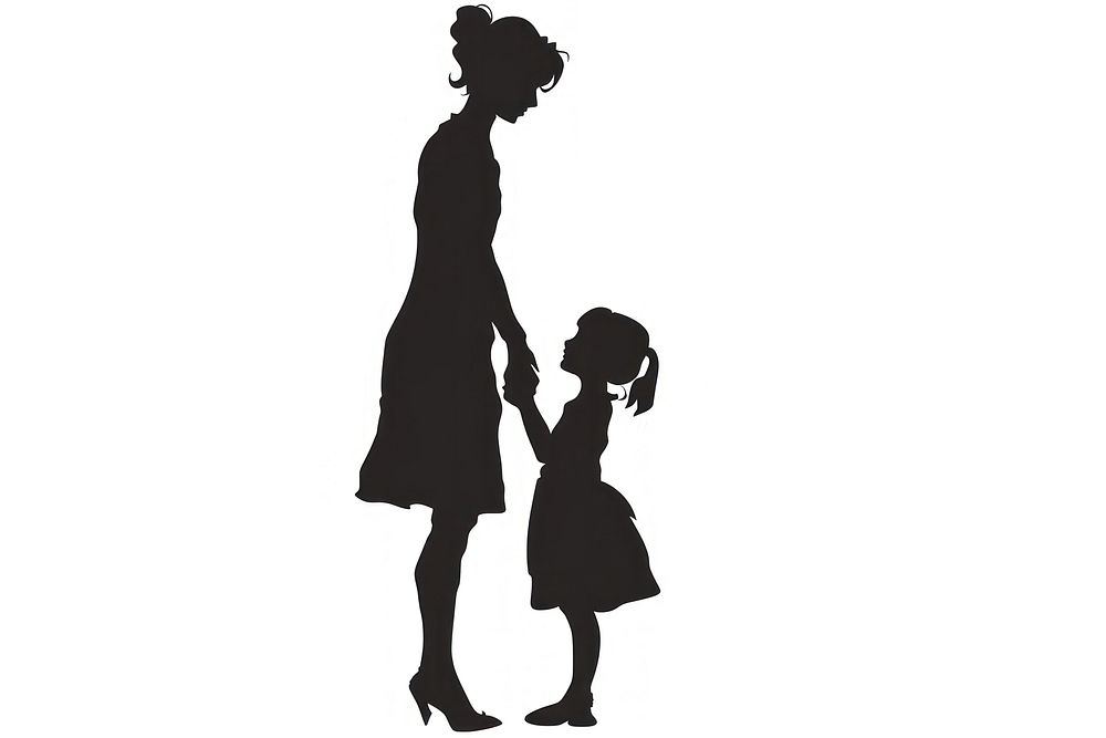 Mother silhouette clip art clothing footwear apparel.