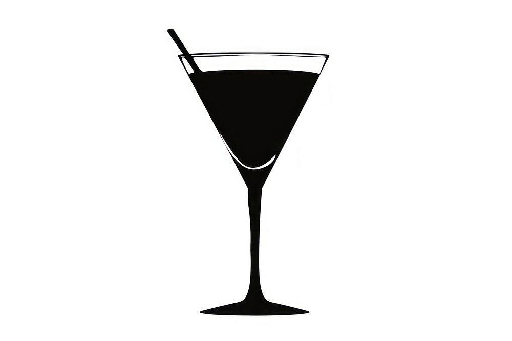 One cocktail silhouette clip art appliance beverage alcohol.